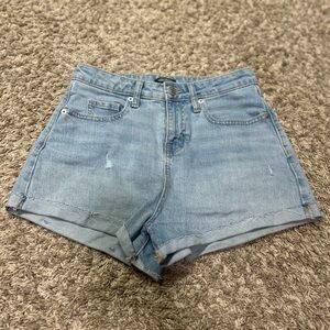 Wild Fable Blue Jean Shorts High-Waisted Cuffed